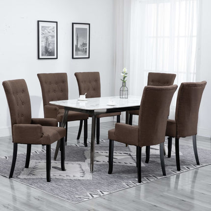 Chaise À Manger Avec Accoudoirs Tissu
