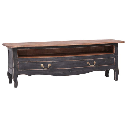 Meuble Tv 120X30X40 Cm Bois D'acajou Massif