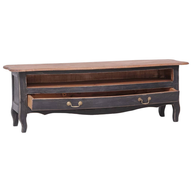 Meuble Tv 120X30X40 Cm Bois D'acajou Massif