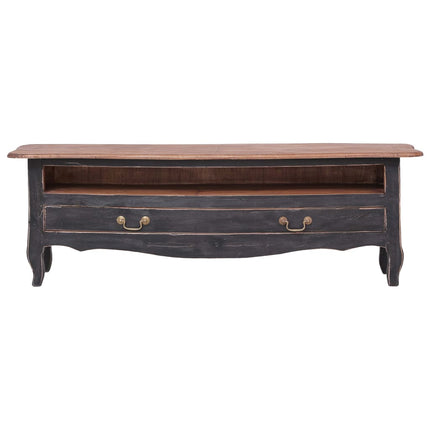 Meuble Tv 120X30X40 Cm Bois D'acajou Massif