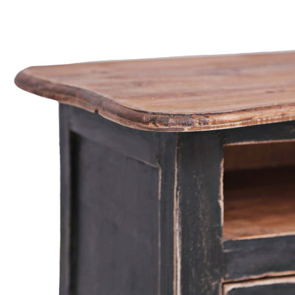 Meuble Tv 120X30X40 Cm Bois D'acajou Massif