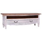 Meuble Tv 120X30X40 Cm Bois D'acajou Massif