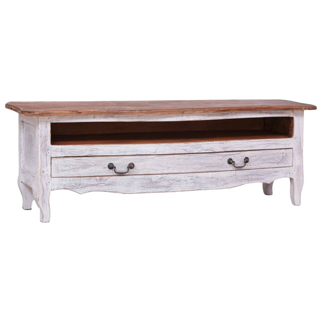 Meuble Tv 120X30X40 Cm Bois D'acajou Massif