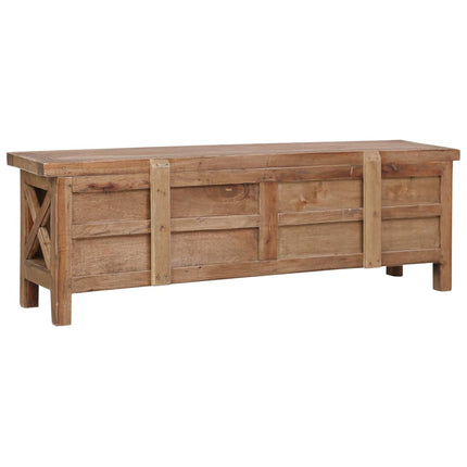 Meuble Tv Avec 3 Tiroirs 120X30X40 Cm Bois D'acajou Massif