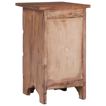 Table De Chevet 30X30X51 Cm Bois D'acajou Massif