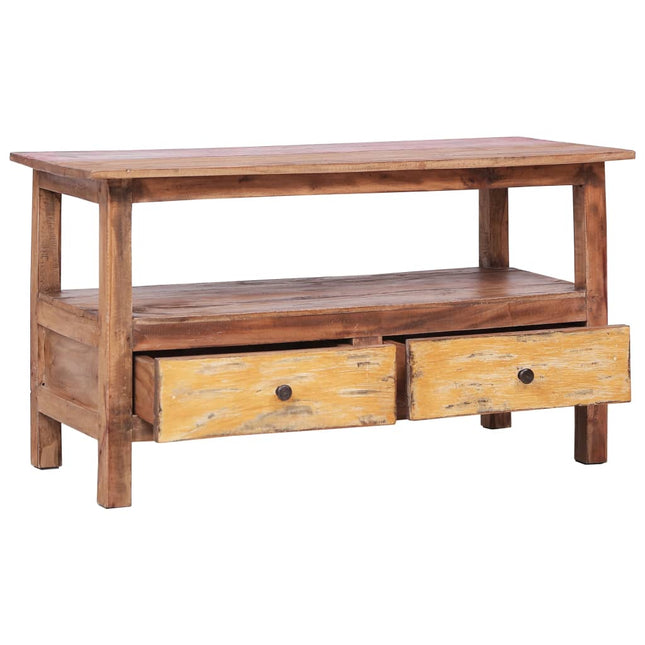 Meuble Tv 90X40X50 Cm Bois De Récupération Massif