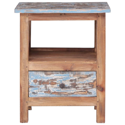 Table De Chevet 41X30X50 Cm Bois D'acajou Massif