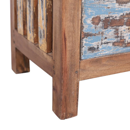 Table De Chevet 41X30X50 Cm Bois D'acajou Massif