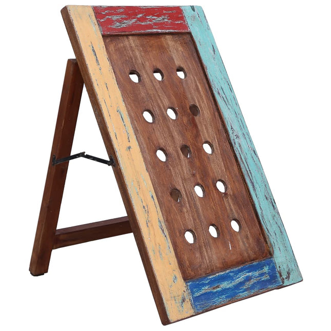 Casier À Bouteilles 15 Bouteilles 47X28X78 Cm Bois Récupération