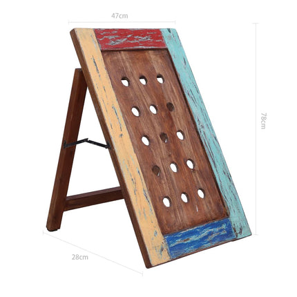Casier À Bouteilles 15 Bouteilles 47X28X78 Cm Bois Récupération