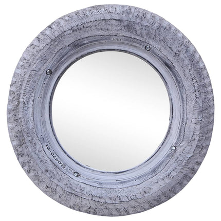 Miroir Blanc 50 Cm Pneu En Caoutchouc Recyclé