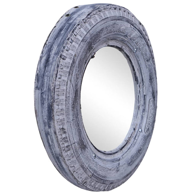Miroir Blanc 50 Cm Pneu En Caoutchouc Recyclé