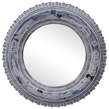 Miroir Blanc 50 Cm Pneu En Caoutchouc Recyclé