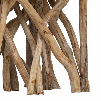 Table Basse En Rondin 40X40X40 Cm Bois De Récupération Mélangé