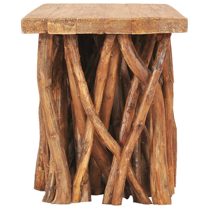 Table Basse Bois De Récupération Mélangé Et Bois De Teck
