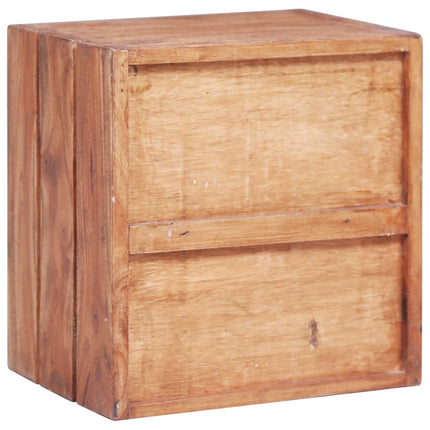 Table De Chevet Avec 3 Tiroirs 35X25X35 Cm Bois D'acajou Massif