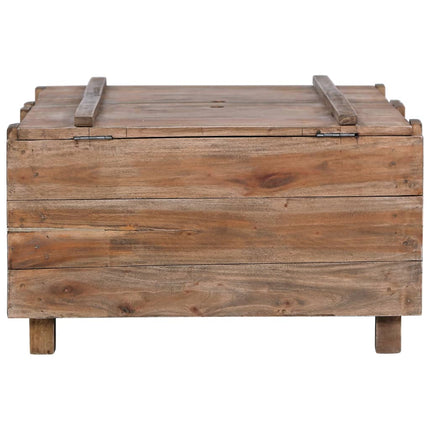 Table Basse 65X65X38 Cm Bois D'acajou Massif