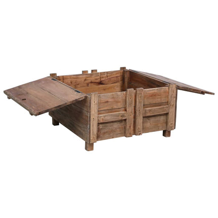 Table Basse 65X65X38 Cm Bois D'acajou Massif