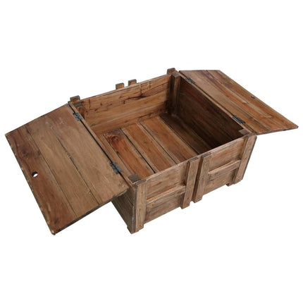 Table Basse 65X65X38 Cm Bois D'acajou Massif