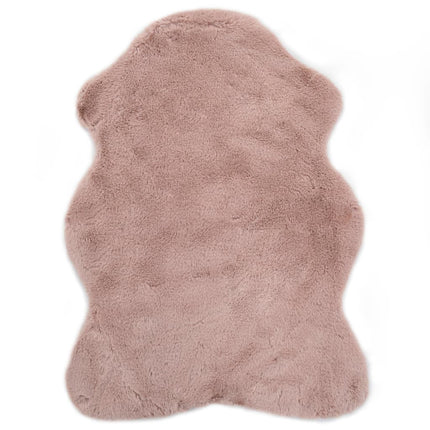 Tapis 65 X 95 Cm Fausse Fourrure De Lapin