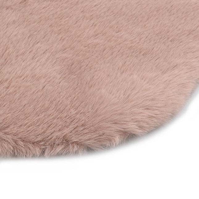 Tapis 65 X 95 Cm Fausse Fourrure De Lapin