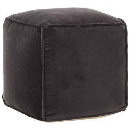 Pouf Velours De Coton 40X40X40 Cm