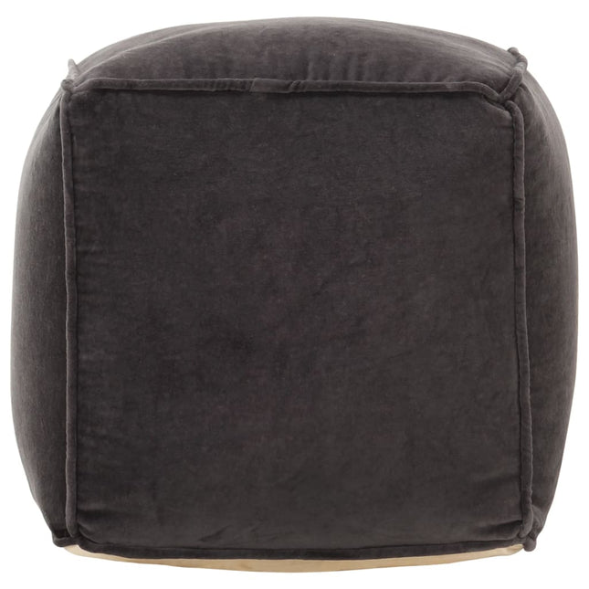 Pouf Velours De Coton 40X40X40 Cm