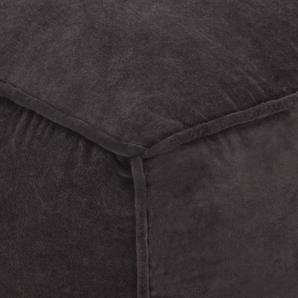 Pouf Velours De Coton 40X40X40 Cm
