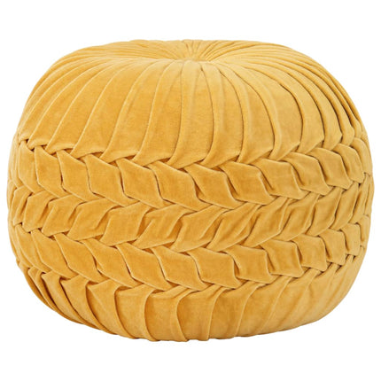 Pouf Velours De Coton Design De Sarrau 40 X 30 Cm