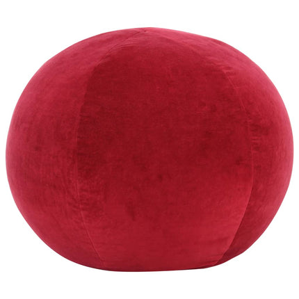 Pouf Velours De Coton 50 X 35 Cm