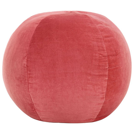 Pouf Velours De Coton 50 X 35 Cm