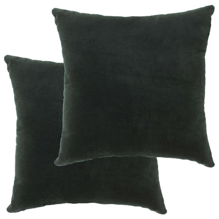 Coussins En Velours De Coton Lot De 2 45 X 45 Cm