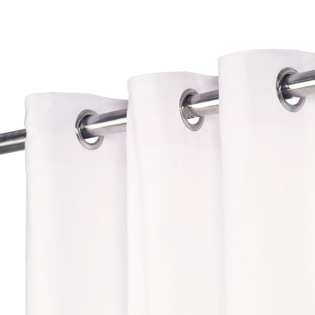 Rideaux Avec Anneaux En Métal 2 Pcs Coton