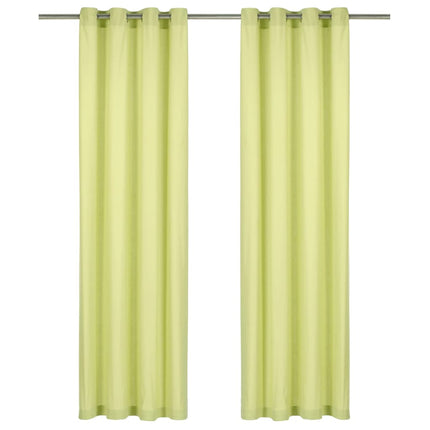 Rideaux Avec Anneaux En Métal 2 Pcs Coton