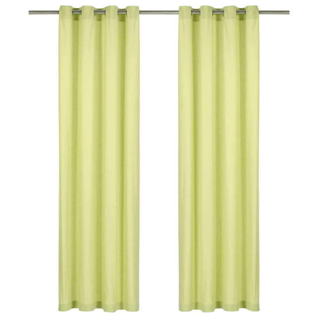 Rideaux Avec Anneaux En Métal 2 Pcs Coton