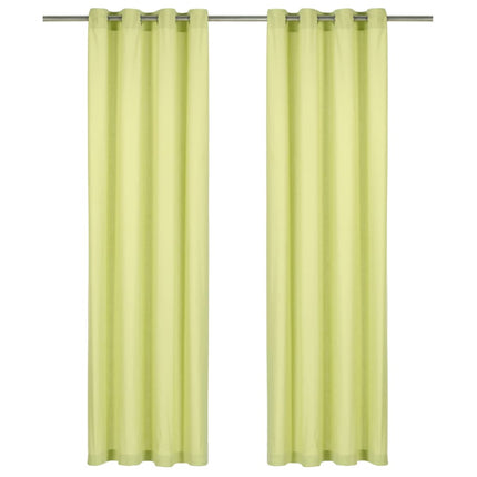 Rideaux Avec Anneaux En Métal 2 Pcs Coton