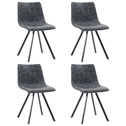 Chaises À Manger Lot De 2 Marron Similicuir