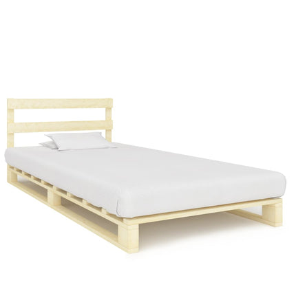 Cadre De Lit De Palette Sans Matelas Bois Pin Massif