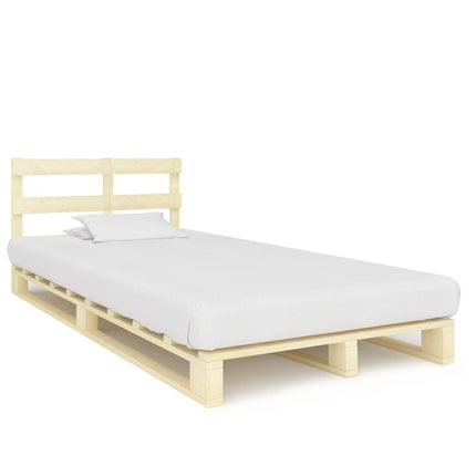 Cadre De Lit De Palette Sans Matelas Bois Pin Massif