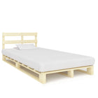Cadre De Lit De Palette Sans Matelas Bois Pin Massif