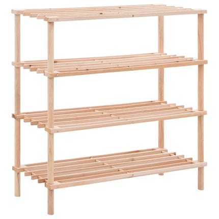 Range-Chaussures À 4 Étagères Bois De Sapin Solide