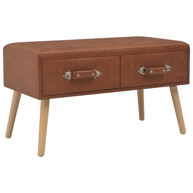 Banc Avec Tiroirs 80 Cm Similicuir