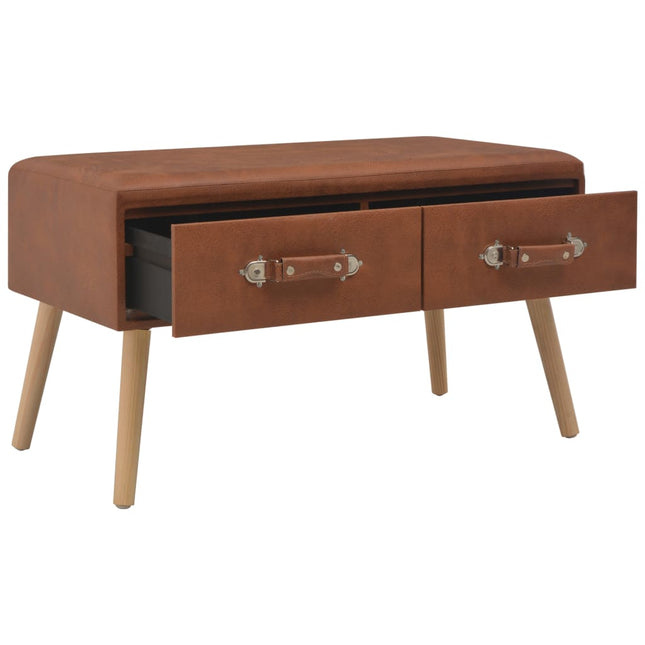 Banc Avec Tiroirs 80 Cm Similicuir