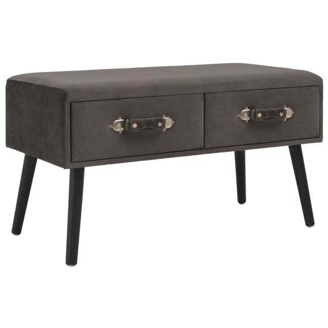 Banc Avec Tiroirs 80 Cm Velours
