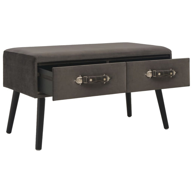 Banc Avec Tiroirs 80 Cm Velours