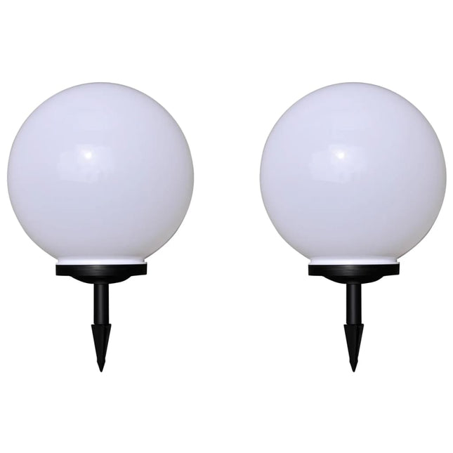 2 Pcs Lampes D'allée D'extérieur À Led Et Piquet Au Sol