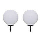 2 Pcs Lampes D'allée D'extérieur À Led Et Piquet Au Sol