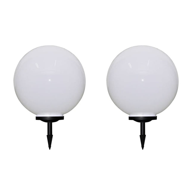 2 Pcs Lampes D'allée D'extérieur À Led Et Piquet Au Sol