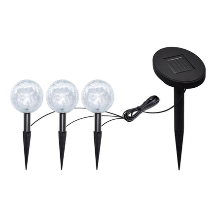 Lampes De Jardin À Led 6Pcs Ancrage À Piquet Et Panneau Solaire