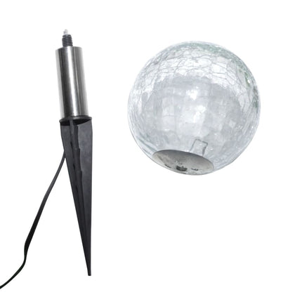 Lampes De Jardin À Led 6Pcs Ancrage À Piquet Et Panneau Solaire